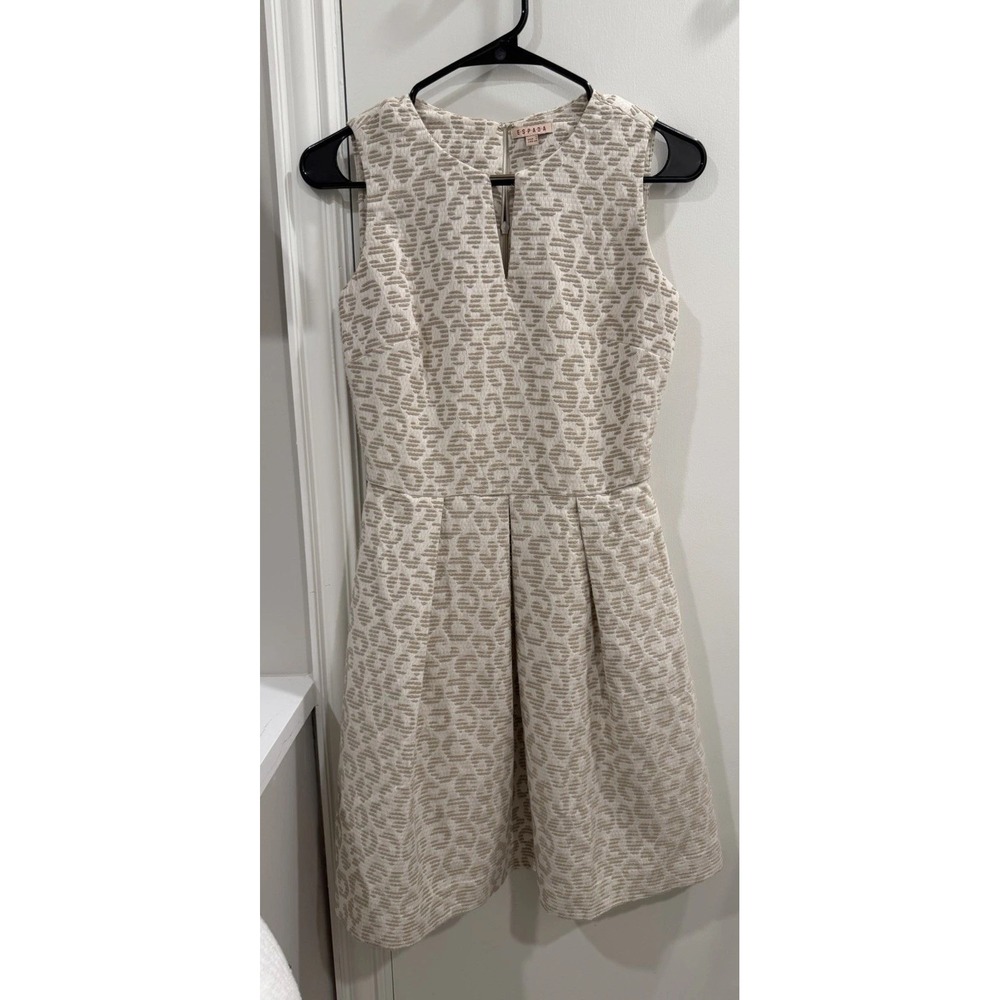 Espada Jacquard Cocktail Party Wedding Dress Sz 2